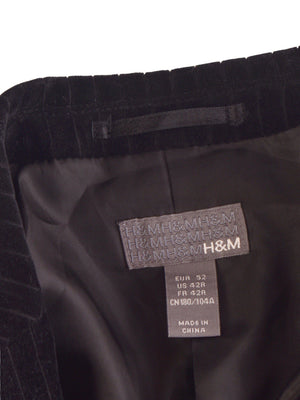 H&M Blazer - 52 / Sort / Mand - SassyLAB Secondhand