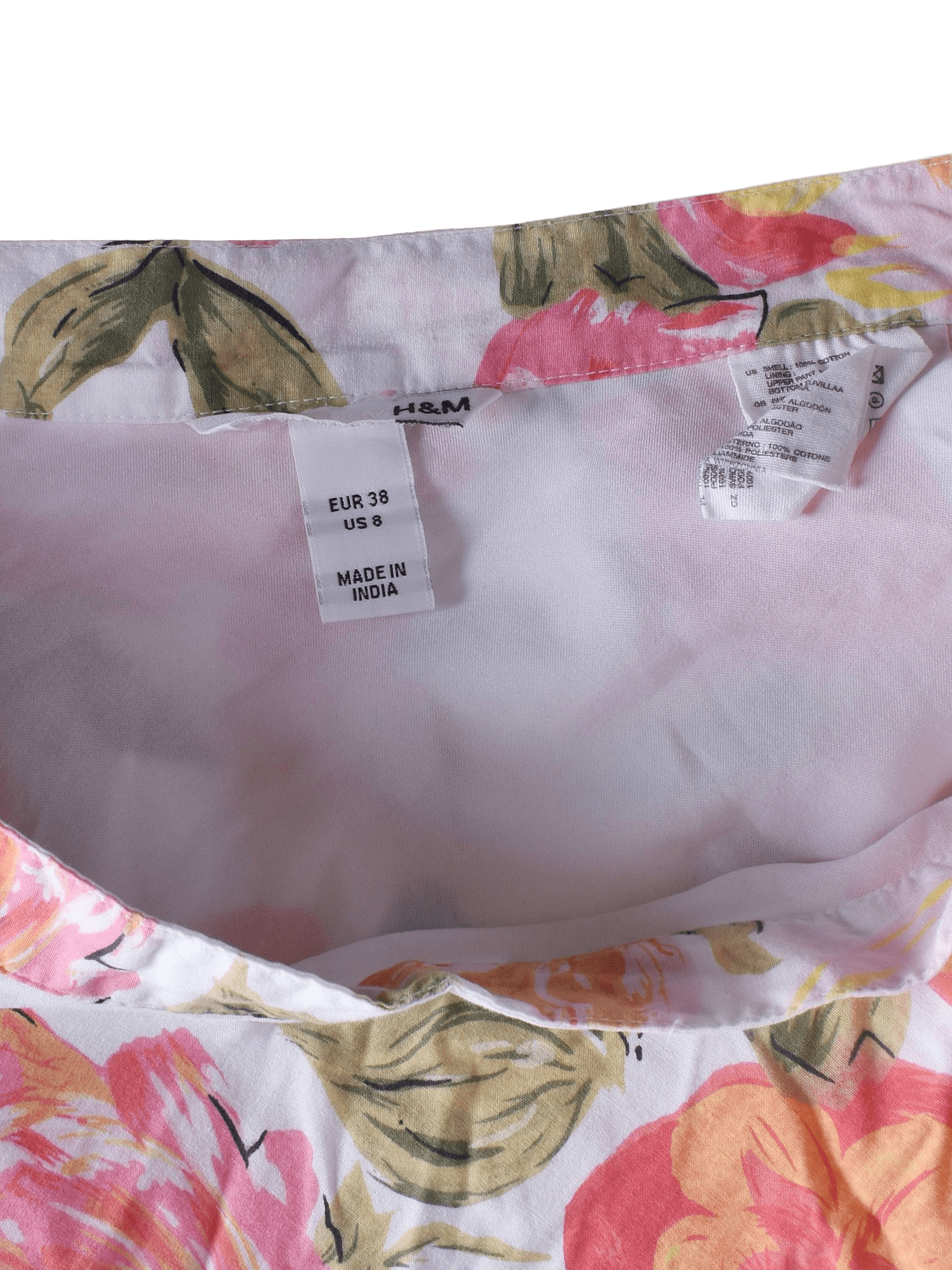 H&M Nederdel - 38 / Blomstret / Kvinde - SassyLAB Secondhand