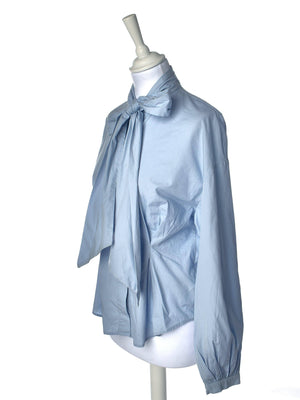 H&M Skjorte - 38/Medium / Blå / Kvinde - SassyLAB Secondhand