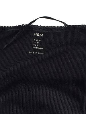 H&M T-Shirt - M / Sort / Kvinde - SassyLAB Secondhand