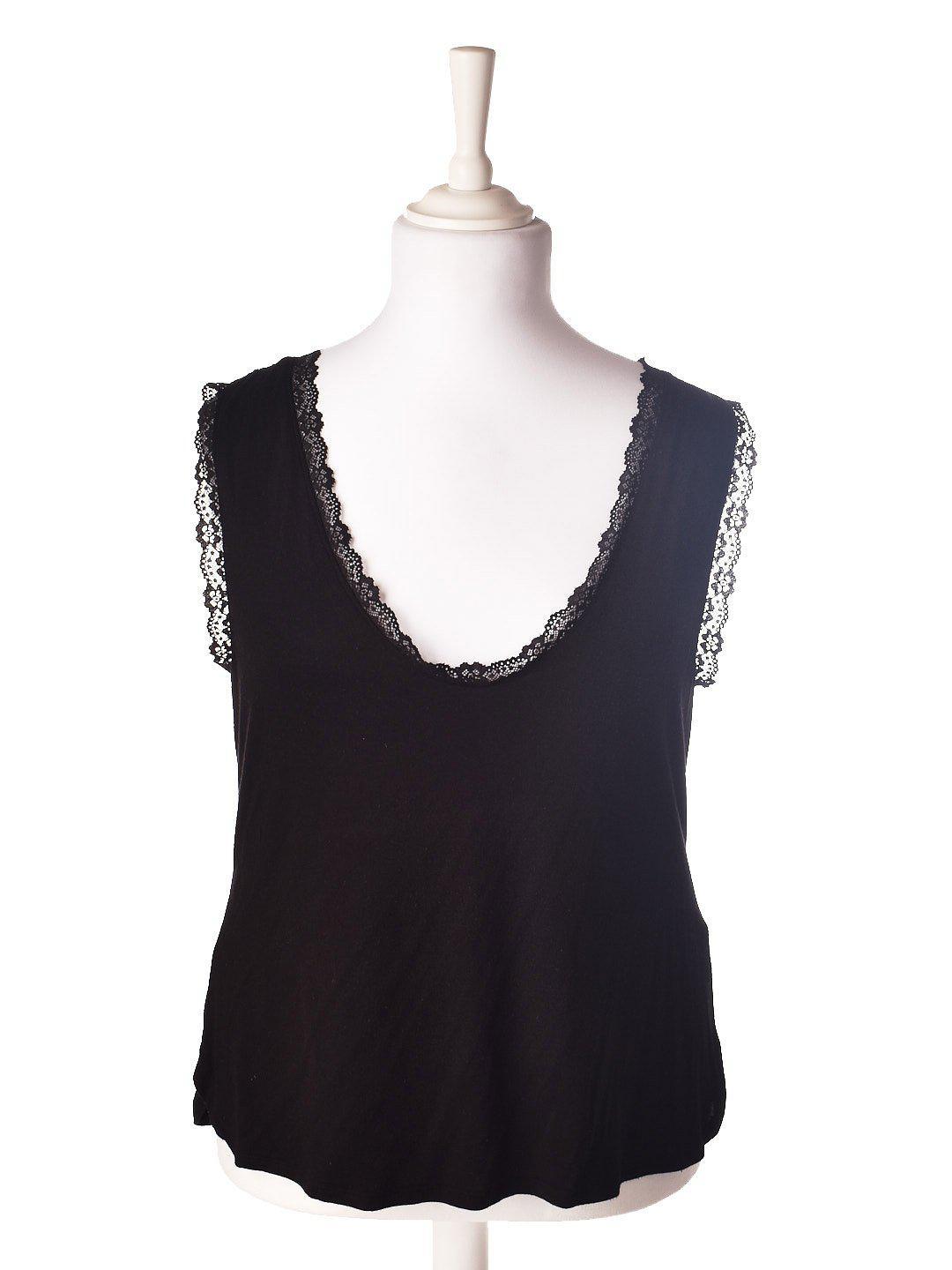 H&M Top - XL / Sort / Kvinde - SassyLAB Secondhand