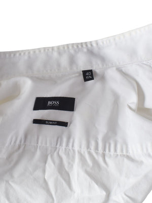 Hugo Boss Skjorte - 40 / Hvid / Mand - SassyLAB Secondhand