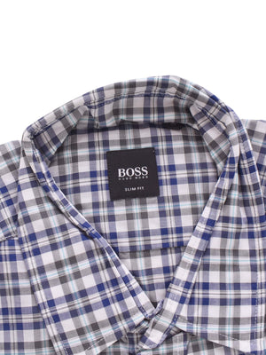 Hugo Boss Skjorte - L / Blå / Mand - SassyLAB Secondhand