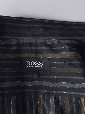 Hugo Boss Skjorte - L / Brun / Mand - SassyLAB Secondhand