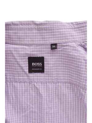 Hugo Boss Skjorte - XXXL / Lilla / Mand - SassyLAB Secondhand