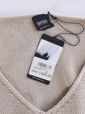 Hugo Boss Sweater - S / Beige / Mand - SassyLAB Secondhand