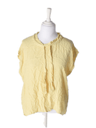 IN FRONT Bluse - XXL / Gul / Kvinde - SassyLAB Secondhand