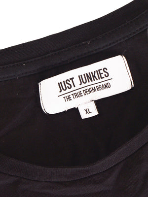 Just Junkies T-Shirt - XL / Sort / Mand - SassyLAB Secondhand