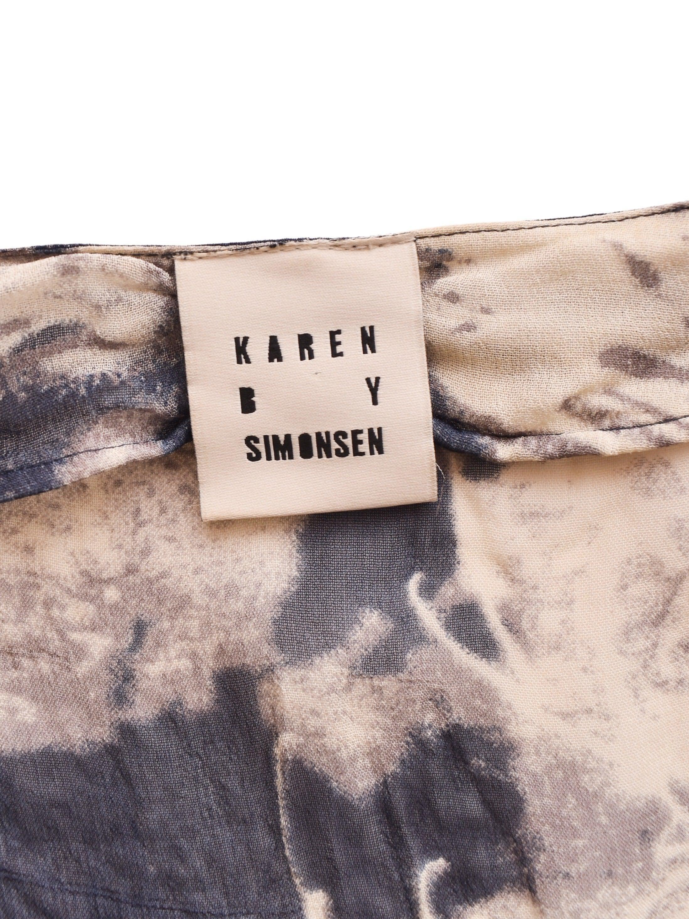 Karen By Simonsen Bluse - 36 / Blå / Kvinde - SassyLAB Secondhand