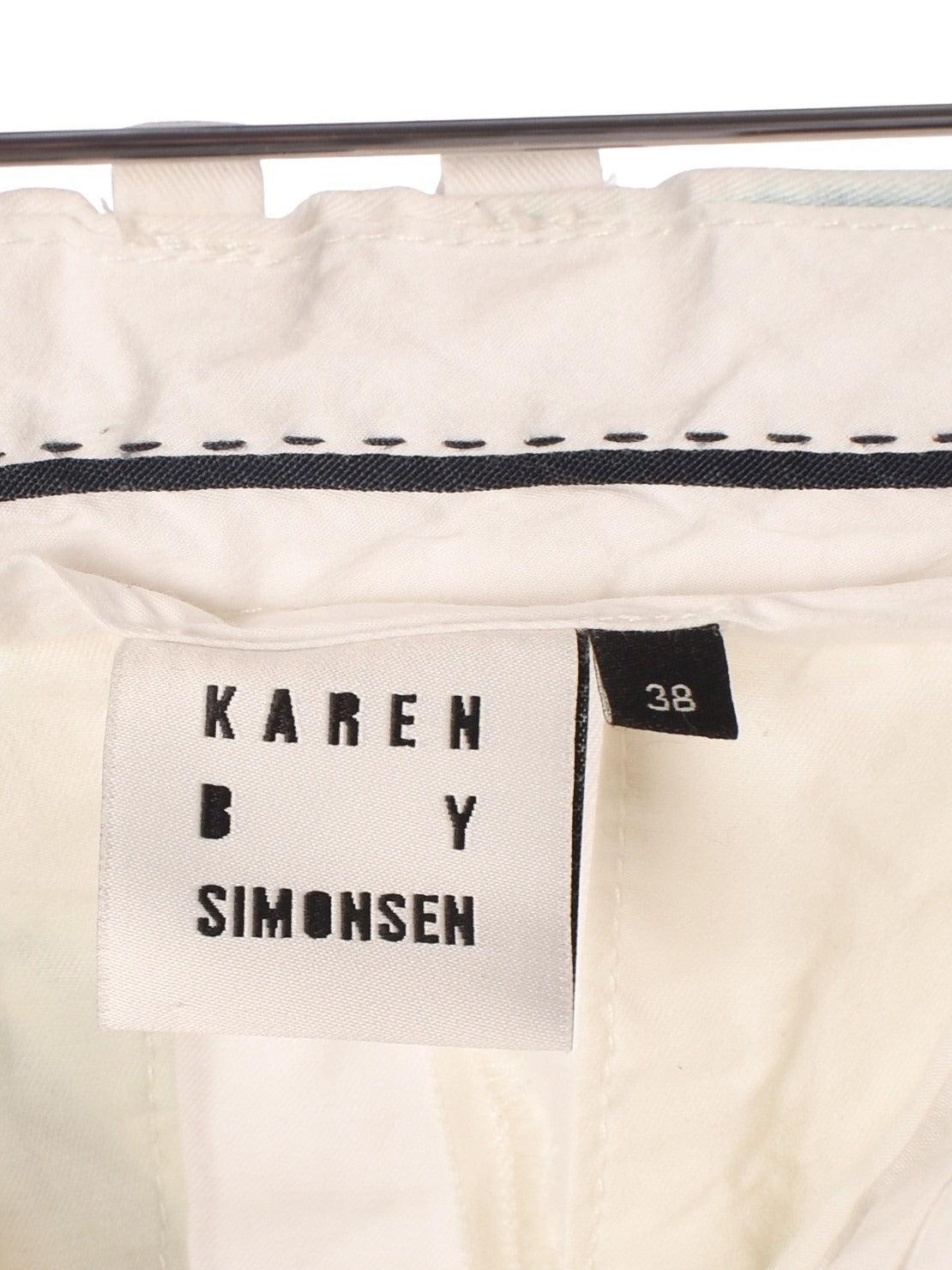 Karen by Simonsen Bukser - 38 / Hvid / Kvinde - SassyLAB Secondhand