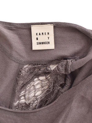 Karen By Simonsen T-Shirt - S / Grå / Kvinde - SassyLAB Secondhand