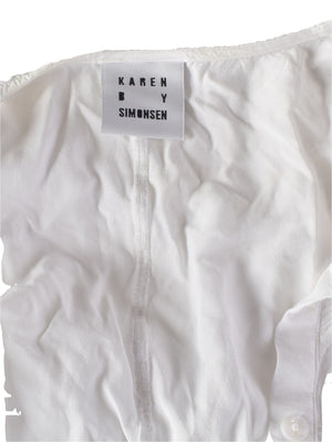 Karen By Simonsen Tunika - 36 / Hvid / Kvinde - SassyLAB Secondhand
