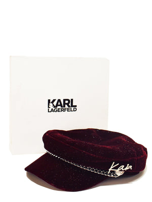 Karl Lagerfeld Hat - S / Rød / Kvinde - SassyLAB Secondhand