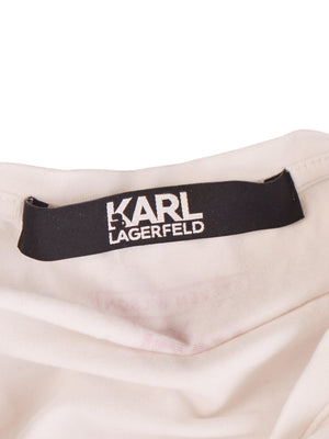 Karl Lagerfeld T-Shirt - L / Hvid / Kvinde - SassyLAB Secondhand