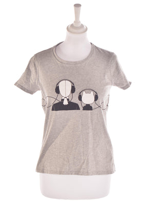 KARL Lagerfeld T-Shirt - S / Grå / Kvinde - SassyLAB Secondhand