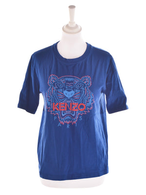 Kenzo T-Shirt - S / Blå / Kvinde - SassyLAB Secondhand
