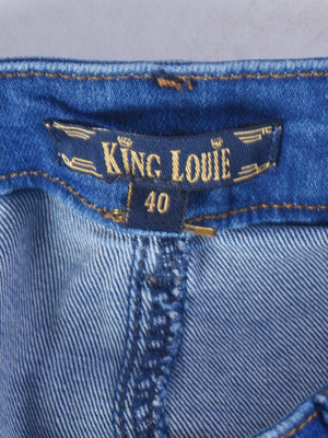 King Louie Nederdel - 40 / Blå / Kvinde - SassyLAB Secondhand