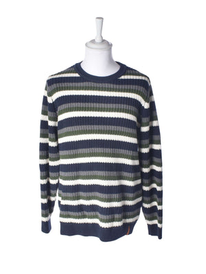 Knowledge Cotton Apparel Sweater - L / Blå / Mand - SassyLAB Secondhand