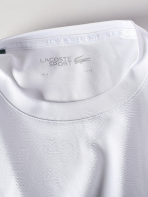 Lacoste Trænings T-Shirt - M / Hvid / Mand - SassyLAB Secondhand