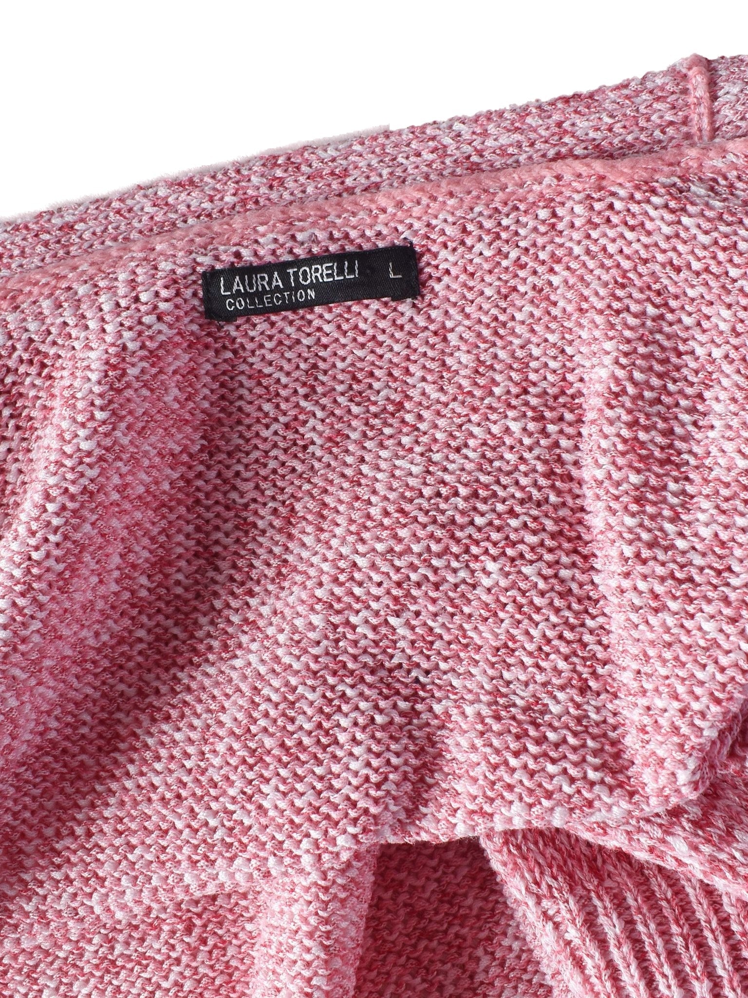 Laura Torelli Cardigan - L / Pink / Kvinde - SassyLAB Secondhand