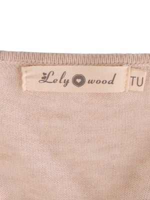Lely Wood Cardigan - M / Pink / Kvinde - SassyLAB Secondhand