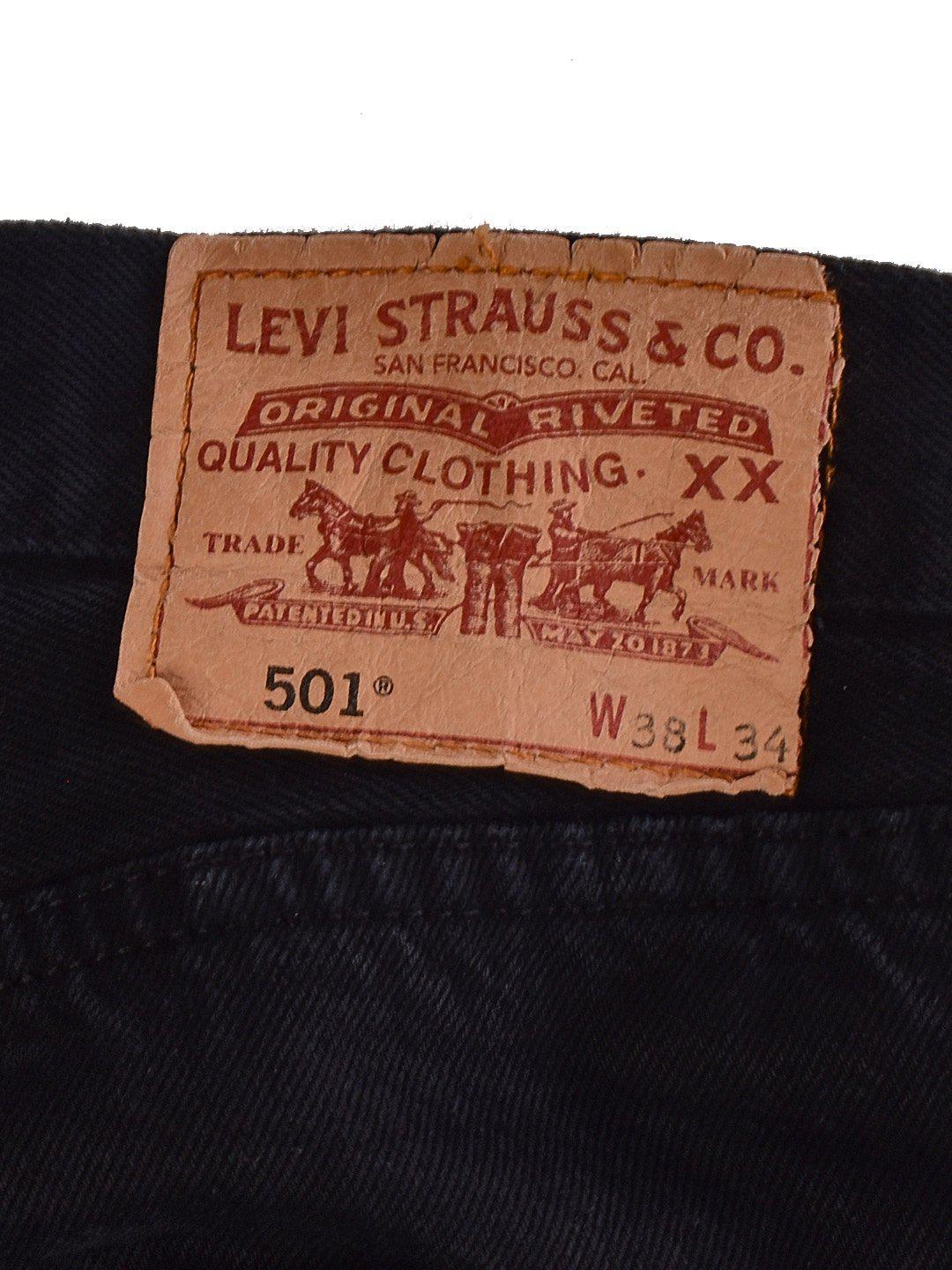 Levi's Jeans - W38 L34 / Sort / Mand - SassyLAB Secondhand