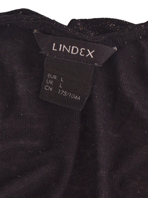 Lindex Bluse - L / Sort / Kvinde - SassyLAB Secondhand