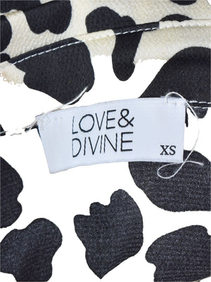 Love & Devine Bluse - XS / Dyreprint / Kvinde - SassyLAB Secondhand