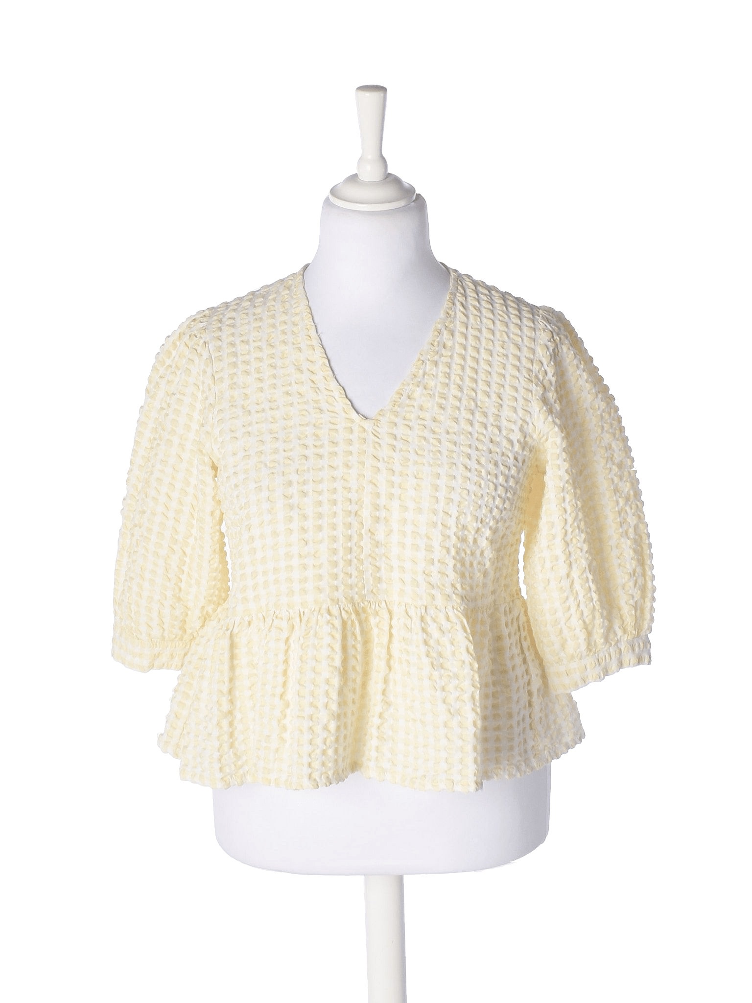 Magasin Bluse - L / Gul / Kvinde - SassyLAB Secondhand