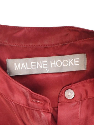 Malene Hocke Bluse - S / Rød / Kvinde - SassyLAB Secondhand