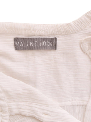 Malene Hocke Kjole - M / Hvid / Kvinde - SassyLAB Secondhand