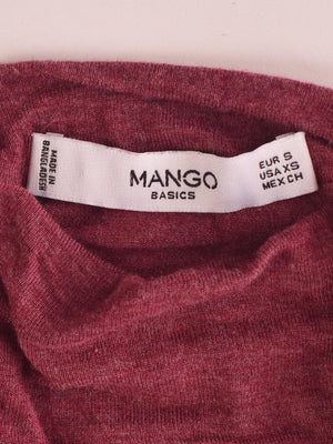 Mango Bluse - S / Bordeaux / Kvinde - SassyLAB Secondhand