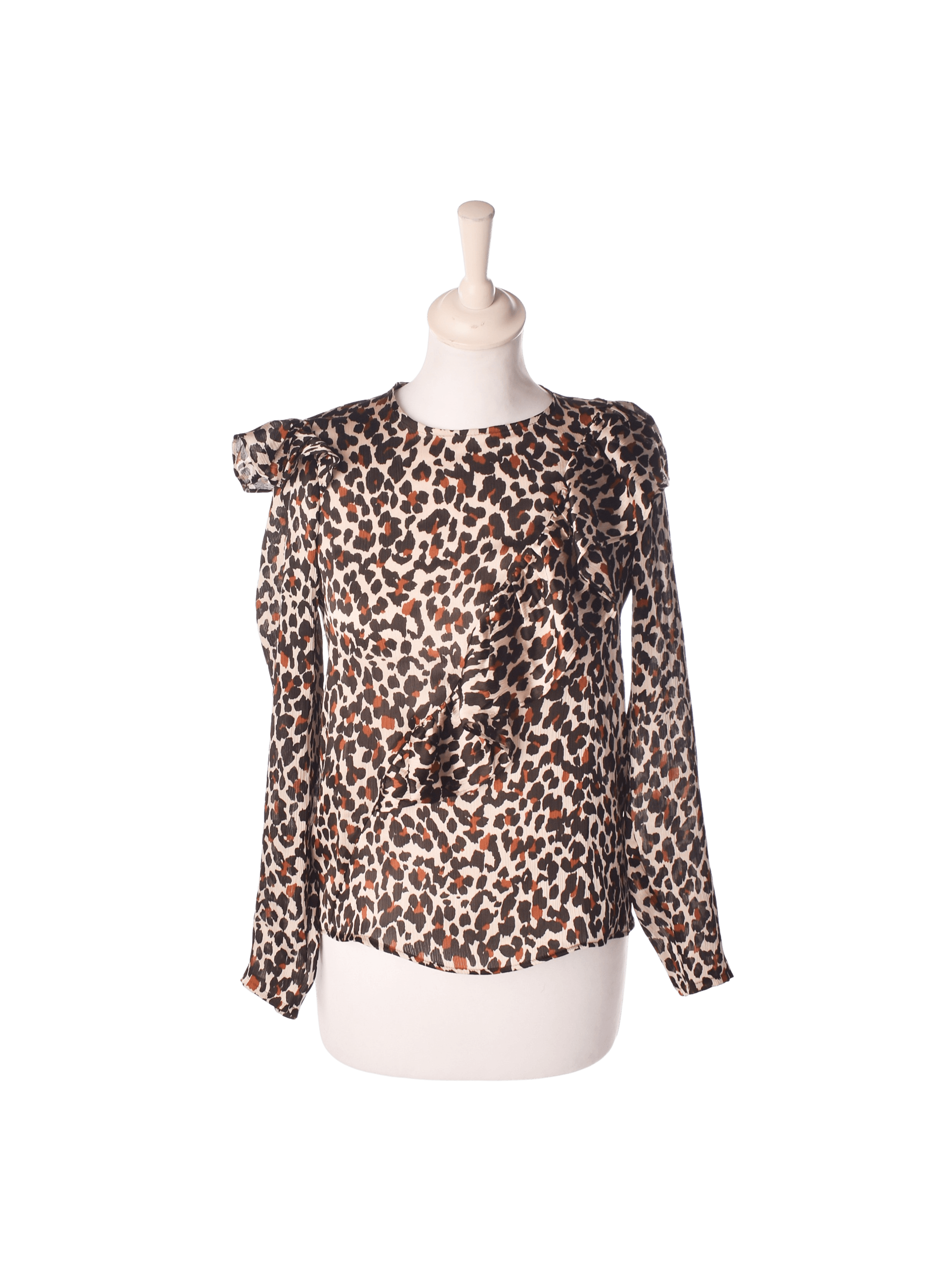 Mango Bluse - XS / Dyreprint / Kvinde - SassyLAB Secondhand