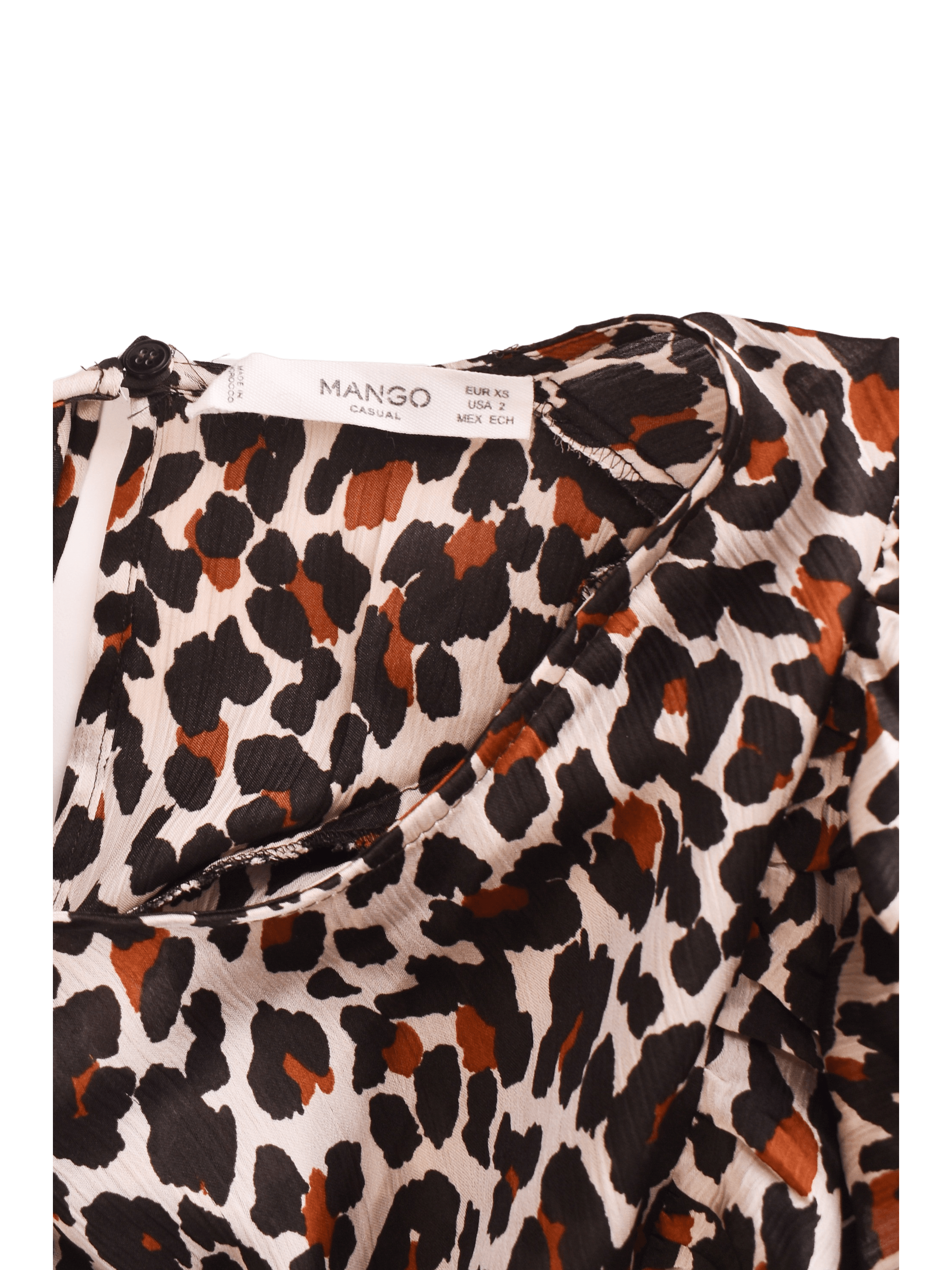 Mango Bluse - XS / Dyreprint / Kvinde - SassyLAB Secondhand