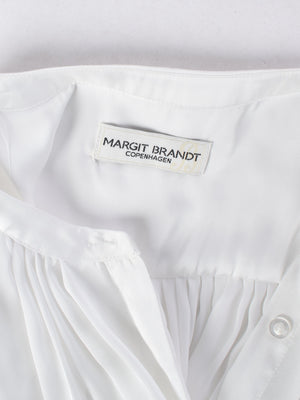 Margit Brandt Bluse - 40 / Hvid / Kvinde - SassyLAB Secondhand