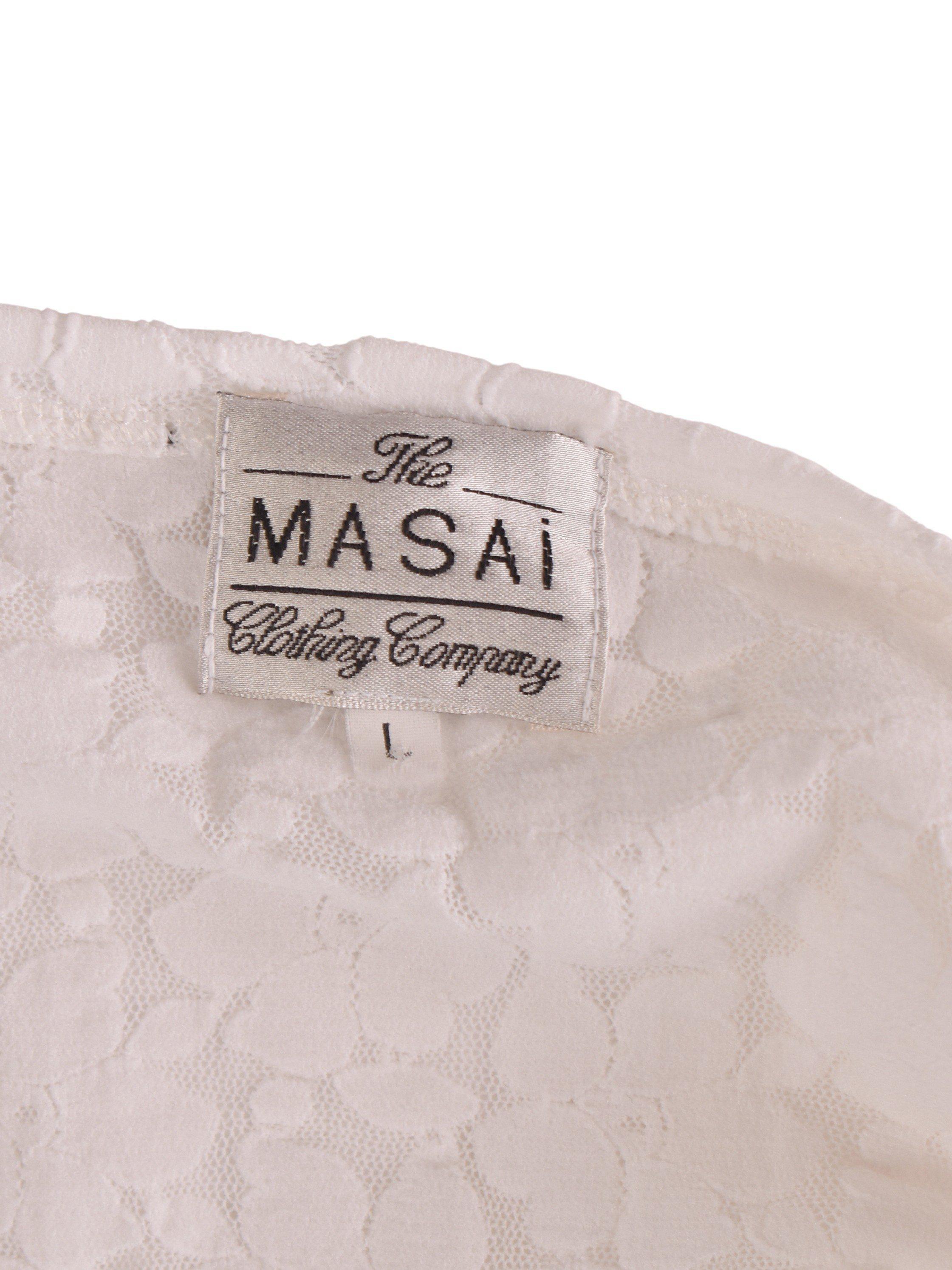 Masai Bluse - L / Hvid / Kvinde - SassyLAB Secondhand