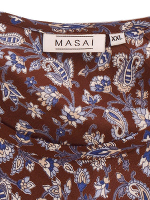 Masai Bluse - XXL / Brun / Kvinde - SassyLAB Secondhand