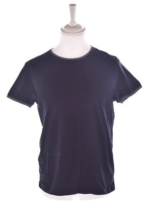 Massimo Dutti T-Shirt - M / Blå / Mand - SassyLAB Secondhand