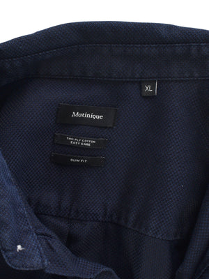 Matinique Skjorte - XL / Blå / Mand - SassyLAB Secondhand