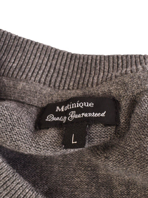 Matinique Sweater - L / Grå / Mand - SassyLAB Secondhand
