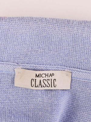 Micha Classic Cardigan - M / Blå / Kvinde - SassyLAB Secondhand