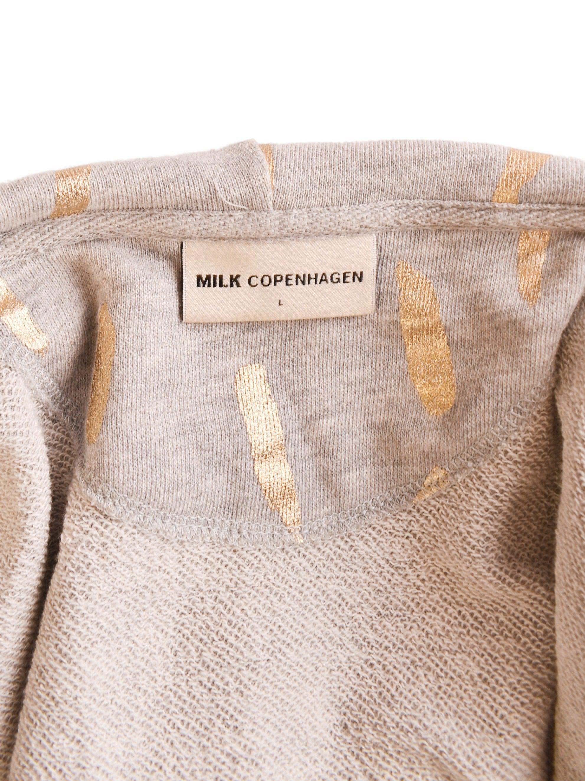 MILK Copenhagen Hoodie - L / Grå / Kvinde - SassyLAB Secondhand