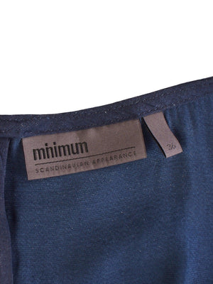 Minimum Bluse - 36 / Blå / Kvinde - SassyLAB Secondhand