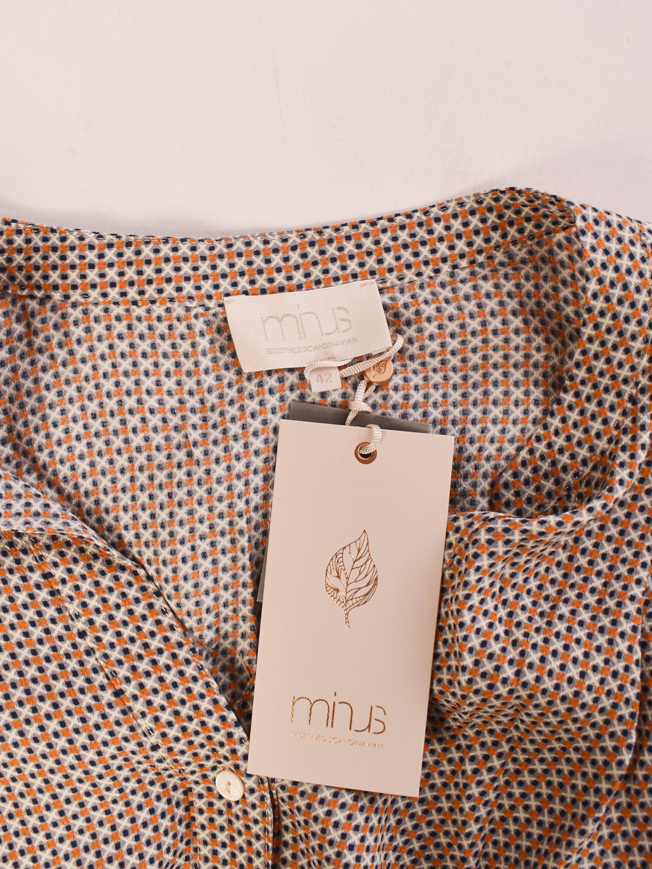 Minus Skjorte - 42 / Orange / Kvinde - SassyLAB Secondhand