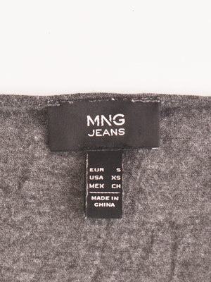 MNG Jeans T-Shirt - S / Grå / Kvinde - SassyLAB Secondhand