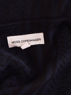 Moss Copenhagen Bluse - XL / Blå / Kvinde - SassyLAB Secondhand