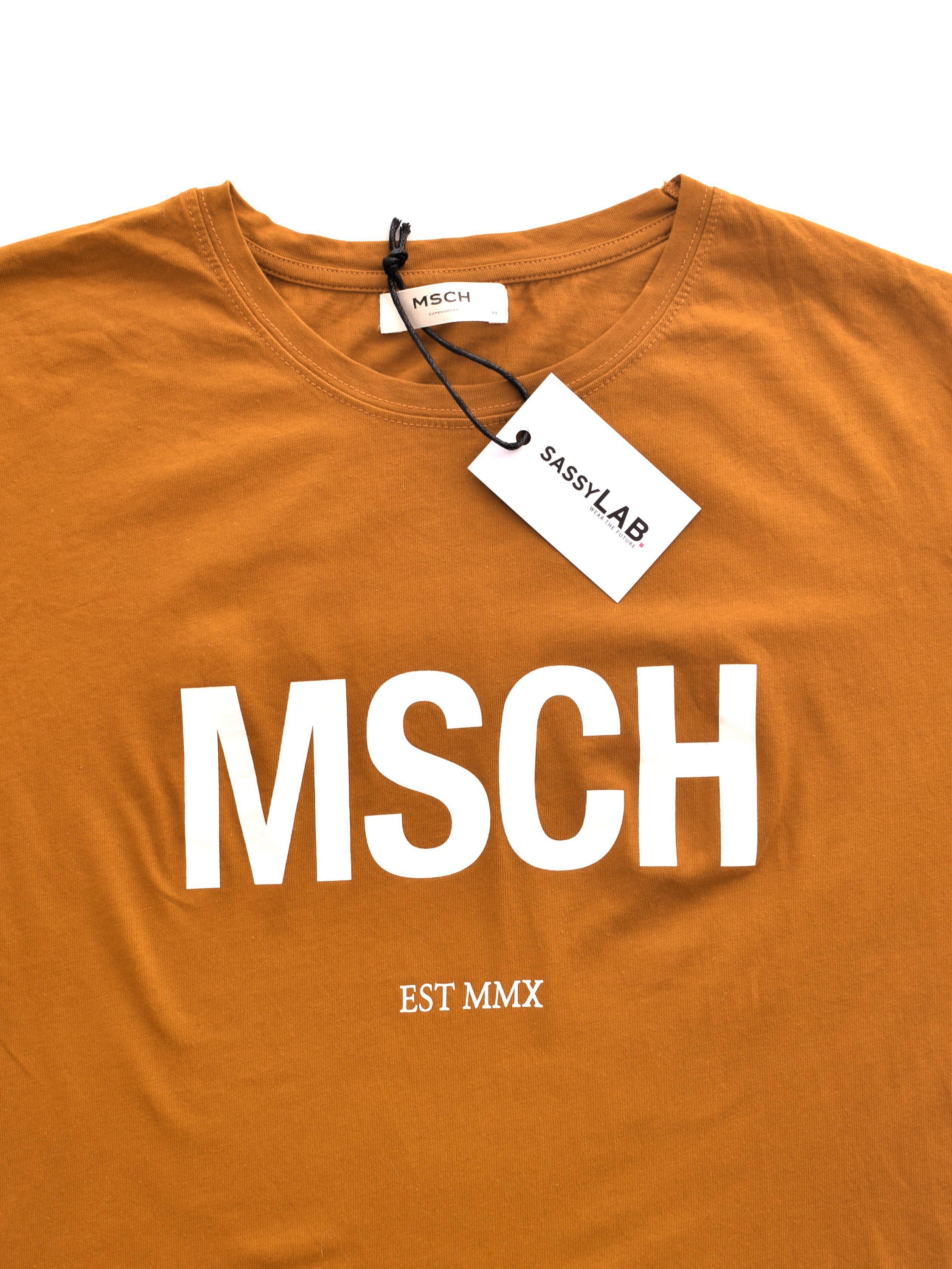 Moss Copenhagen T-Shirt - M / Brun / Kvinde - SassyLAB Secondhand