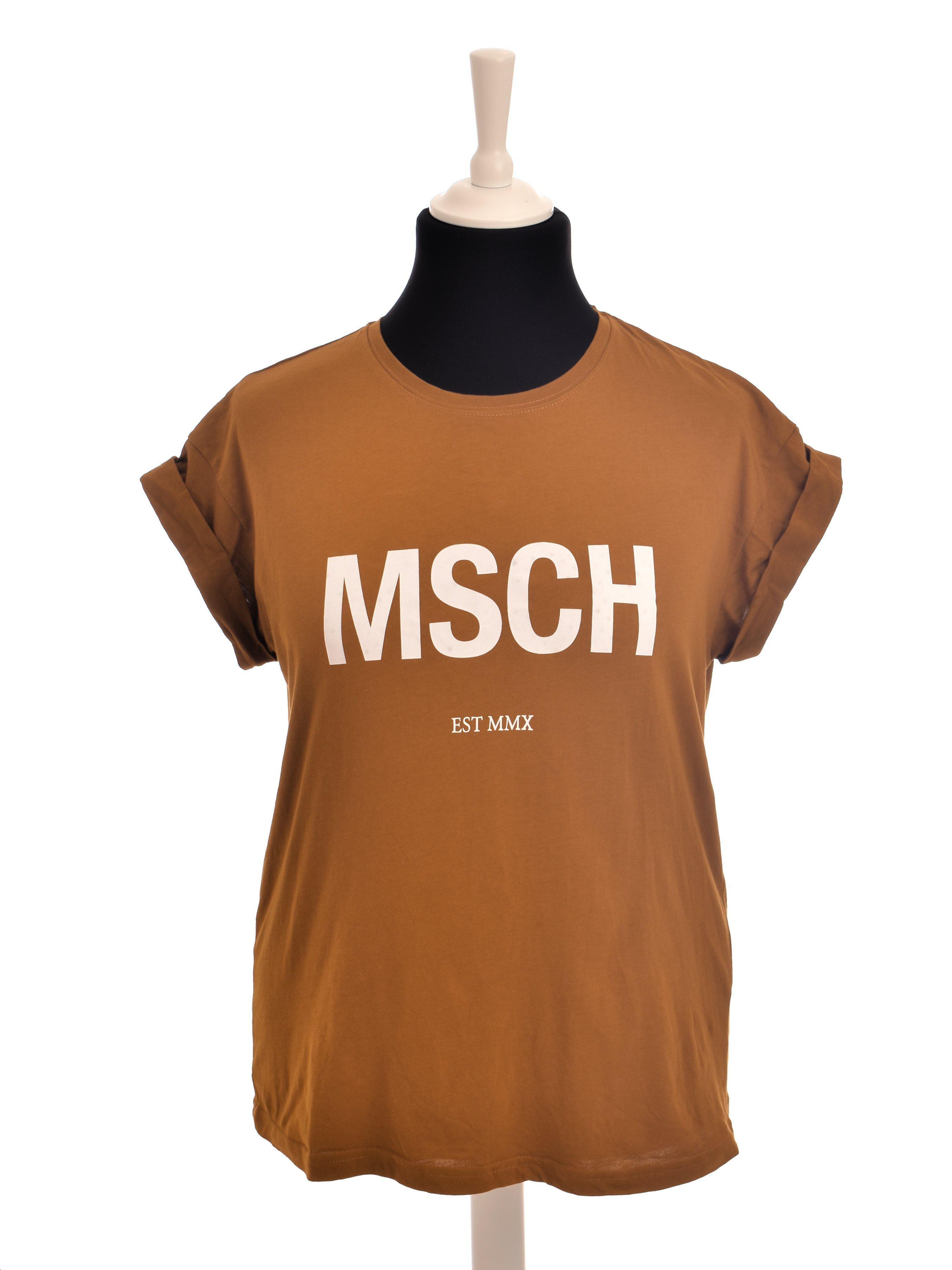 Moss Copenhagen T-Shirt - M / Brun / Kvinde - SassyLAB Secondhand