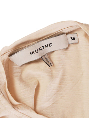 Munthe T-Shirt - 36 / Beige / Kvinde - SassyLAB Secondhand