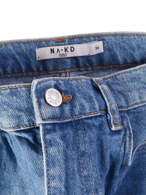NA-KD Jeans - 36 / Blå / Kvinde - SassyLAB Secondhand
